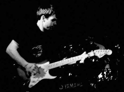 Gav playing live with Missing Cat